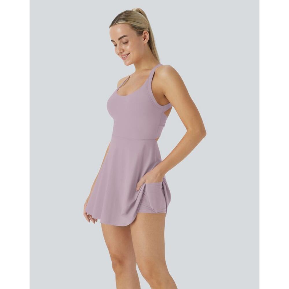 Halara Softlyzero Airy Backless Active Easy-Peezy Dress